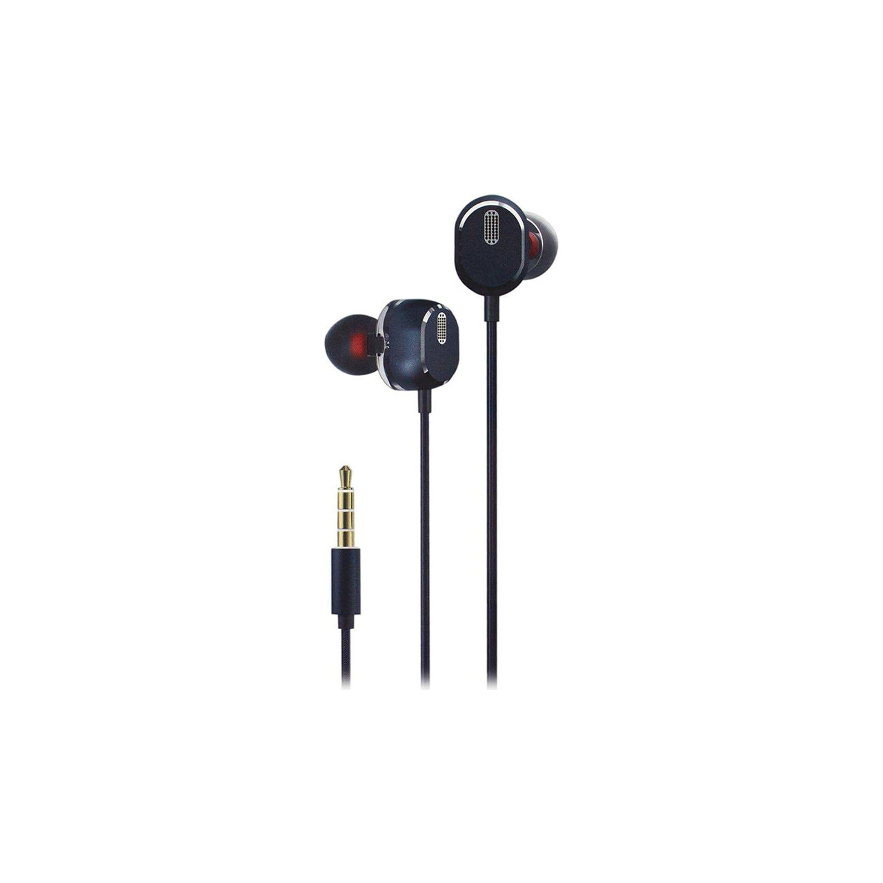 Провідні навушники з мікрофоном HP DHE-7003 Volume Control Black, фото 1
