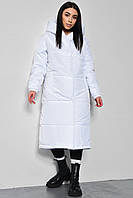 Куртка женская еврозима удлиненная белого цвета р.48 172236T Бесплатная доставка