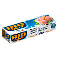 Рибні консерви Rio Mare Тунець у власному соку 3х80 г (8004030341562) мрії (М.Я)