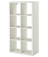 Стелаж IKEA KALLAX белый Ширина: 77 см. Глубина: 39 см. Высота: 147 см повреждена одна стенка 000046873