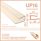 Торцевий полікарбонатний профіль UP 10 мм прозорий, фото 10