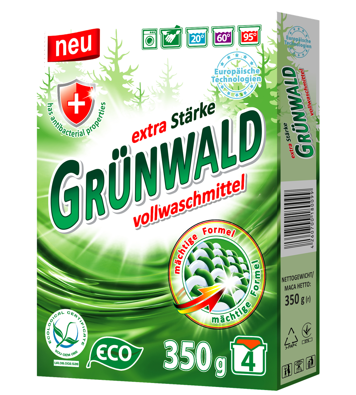 Пральний порошок ТМ Grunwald 350 г