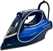 Прасувальна парова праска GRUNHELM EI9501C з керамічним покриттям для прасування одягу Синій 2500 Вт