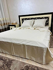 Біле постільна білизна 2 спальна, фото 3