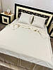 Красива постільна білизна полуторна бежева, фото 6