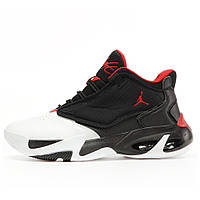 Мужские кроссовки Nike Air Jordan Max Aura 4 White Black Red черно-белые кожаные кроссовки джордан макс аура 4