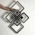 Велика кришталева люстра в зал SVET 292W до 40 м² колір Хром SY-19376/4+2 CR, фото 5