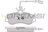 Колодки передние тормозные Berlingo/Partner 96-01 (Lucas) (с датчиком), Bremsi (BP2711)