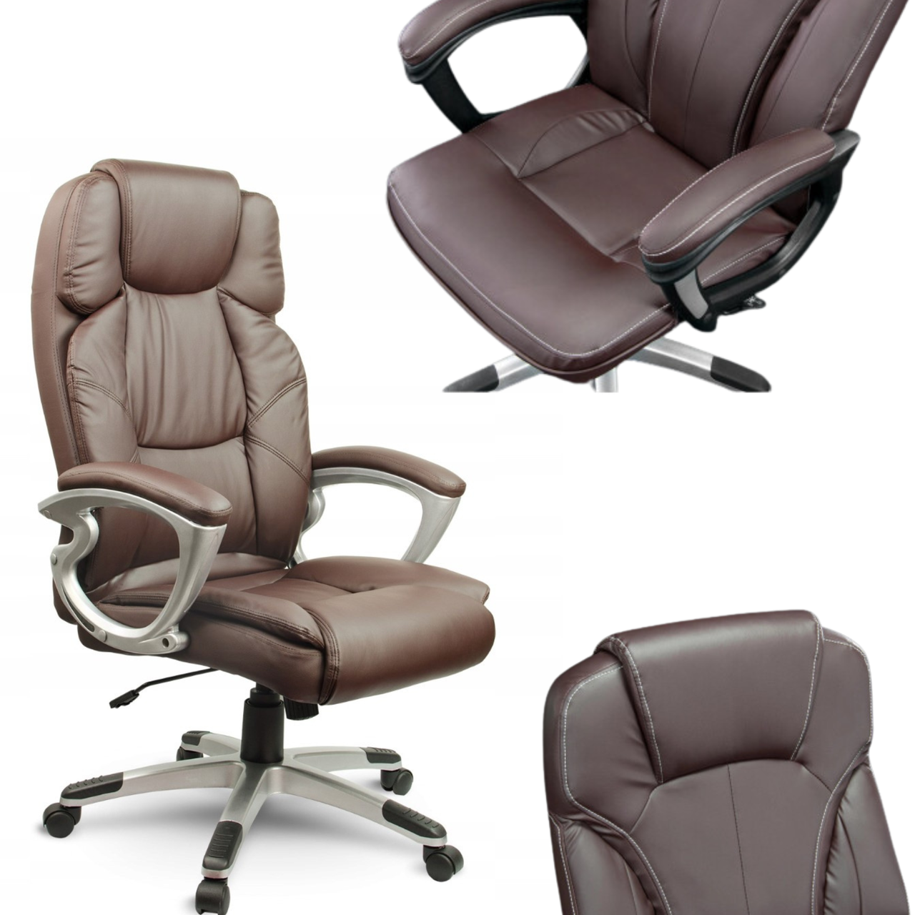Кресло руководителя коричневое Sofotel EG-227 Brown Офисные и компьютерные кресла для руководителя - фото 1 - id-p2092331011