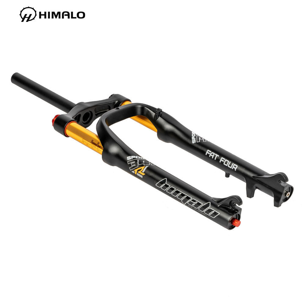 Вилка для фэтбайка Himalo 26 дюймов ход 130mm Fat Bike Lock-out, Rebound, Золотая - фото 6 - id-p2092298587