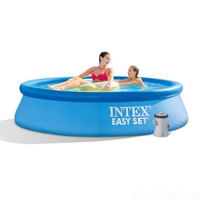 Intex Басейн наливний 28108 NP (1) 244х61 см, об'єм = 1942 л, з фільтр-насосом (1250 л/год),
