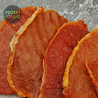 Хамон зі свинини солоно-сушений (м'ясні чипси) ПО- КОЗАЦКИ з червоним перцем, фото 3