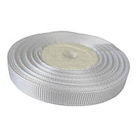 Стрічка репсова 1 см. Біла ( за рулон 22.5 метри) Р09-01-22