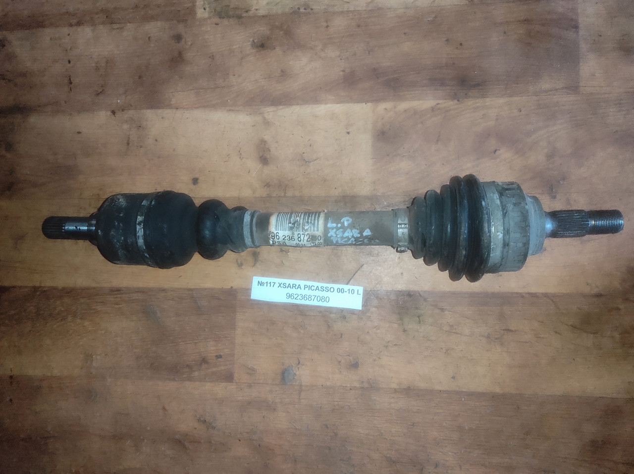 №117 Піввісь ліва 9623687080 для Citroen Xsara Picasso 00-10