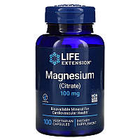 Магний Цитрат 100 мг Magnesium Citrate 100mg Life Extension 100 капсул