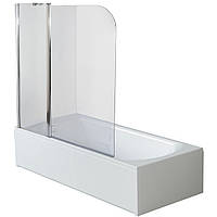 Шторка для ванны стеклянная BRAVO ENZA 120T 140x120см 6мм профиль хром 000023253
