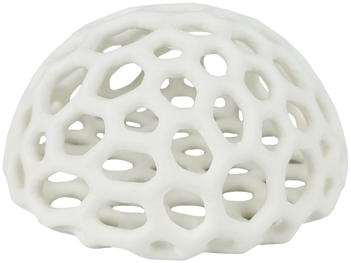 Декорація AQUAXER, Frame 3D, Semisphere 6.5 см. Укриття для акваріумних рибок і креветок, декорація мрій