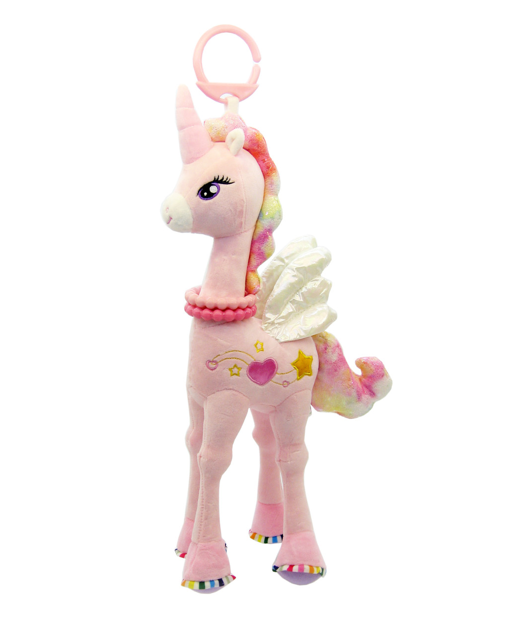 Підвіска плюшева Одноріг з пискавкою, 41 см, фото 1