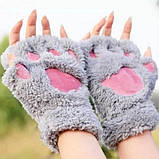 Рукавиці/рукавички без пальців Kigurumba One Size Сірий (V-S), фото 2