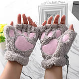 Рукавиці/рукавички без пальців Kigurumba One Size Сірий (V-S), фото 3