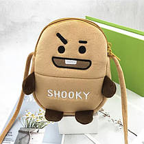 Сумка Іграшка Печенька ШУКИ BT21 М'який Плюш SHOOKY ARMY персонаж BTS (00804)