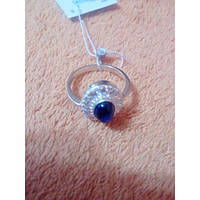 Срібний персень котяче око