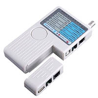 Тестер сети RJ45 BNC RJ11 USB C1047 детальный анализ белый