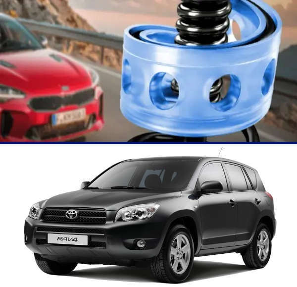 Автобафери силіконові на передні пружини Toyota RAV 4 III (XA30) 2005-2012 (проставки, подушки пружини)