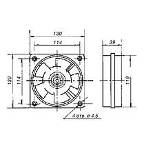 Осьовий вентилятор високотемпературний 150°C MMotors VA 12/2K T 120мм 150м³/год, фото 4