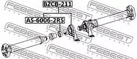 Подвесной подшипник карданного вала MB E-Class 95-02, FEBEST (BZCB211)