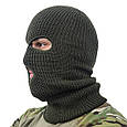 Балаклава зимова KOMBAT UK 3 Hole Balaclava колір оліва Uni 14986, фото 3