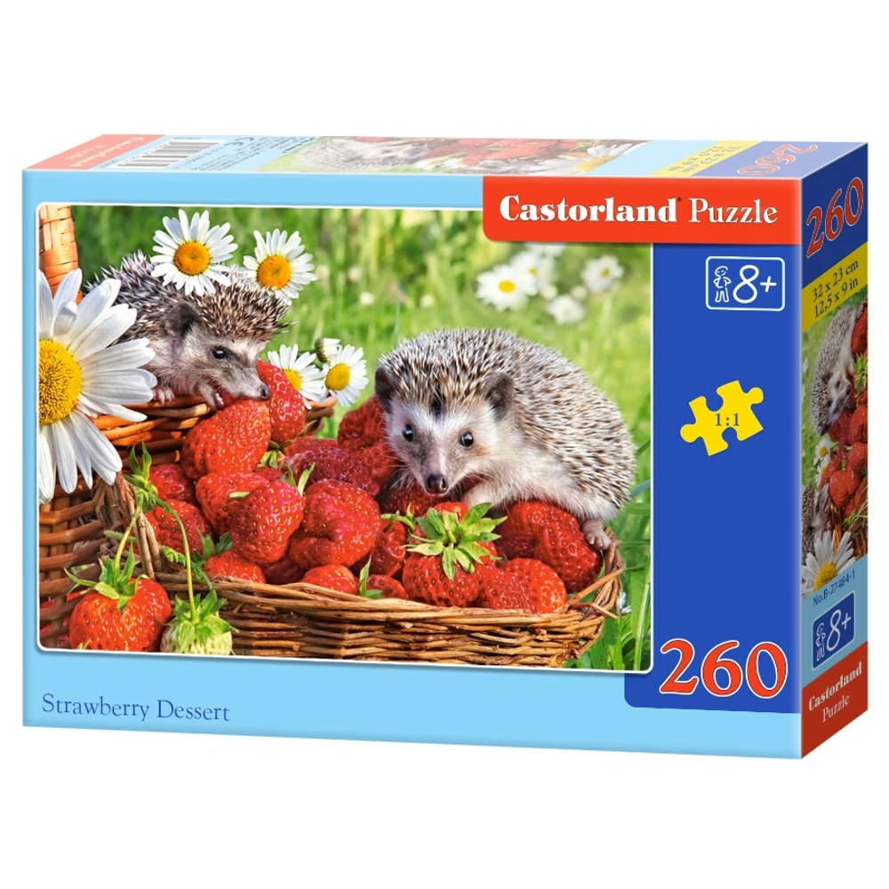Пазл "Їжачки і полуниця", 260 елементів Castorland (5904438027484)