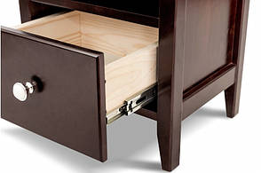 Тумба приліжкова Геліос Мікс меблі, колір горіх, фото 3