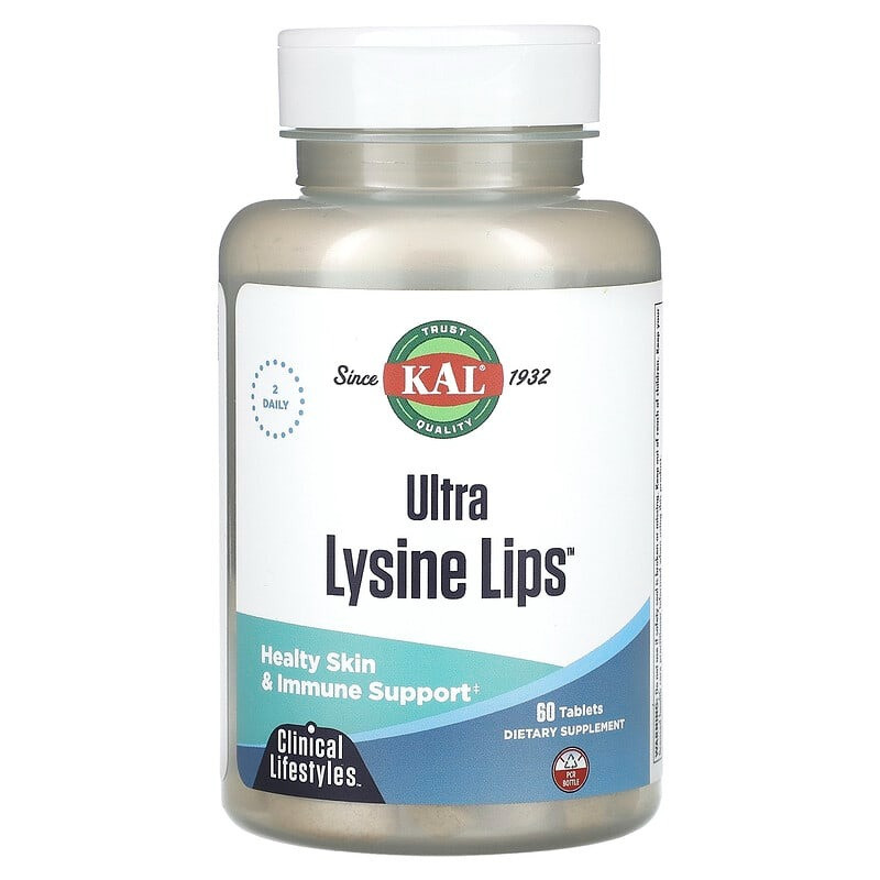 L-лизин KAL "Ultra Lysine Lips" 1500 мг (60 таблеток)