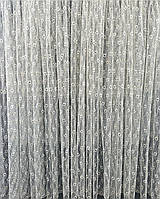 Турецька тюль, гардина з абстрактною вишивкою. Тюль на вікно в золотисто-білому кольорі
