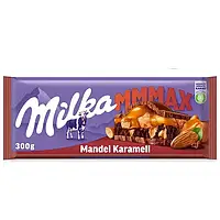 Шоколад Milka Mandel Caramel (з карамеллю і мигдалем) Швейцарія 300 г