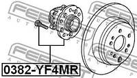 Подшипник ступицы задний Honda Pilot 09-15 (4WD), FEBEST (0382YF4MR)