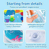 Водний килимок для дітей Восьминіг для розвитку координації та мислення 60 х 50 см Mumlove Синій, фото 6