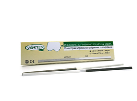 Штрипси пластикові для шліфовки та поліровки, сіро-білі, medium-fine, 4*170 мм, 150шт