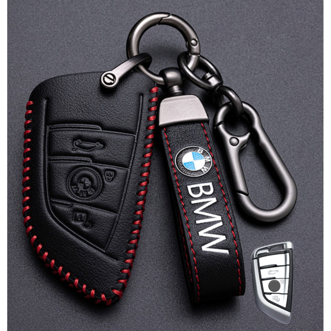 Чохол для автомобільних ключів BMW No3-3 Кнопки Екошкіра