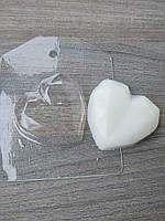 Пластикова форма для мила "Сердечко з гранями"