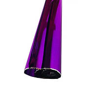 Пленка для цветов, фиолетовая металлизированная в рулоне, 60 см, 180 грамм