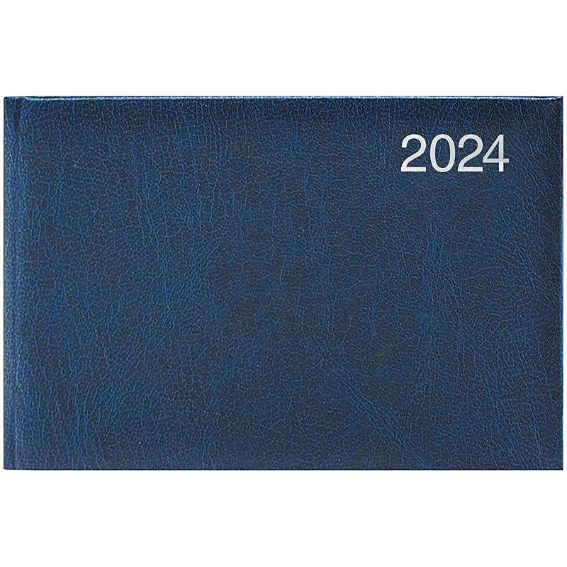 Щотижневик кишеньковий датований 2024 рік, А6 формату, синій, 144 аркуши Brunnen Miradur, фото 1
