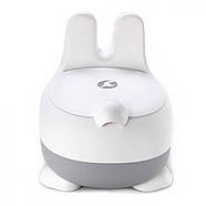 Дитячий горщик Зайчик Colibro Nuki Cloud білий/сірий з кришкою, фото 4
