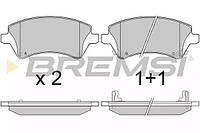 Колодки передние тормозные Corolla 00-07/Avensis 99-03 (TRW), Bremsi (BP3030)