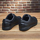 Кросівки Чоловічі Шкіряні Чорні Великий Розмір 46-50, фото 3