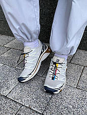 Жіночі кросівки Salomon S LAB XT-6 Advanced White Blue Brown Lunar Rock Dark Sapphire L47136600, фото 6