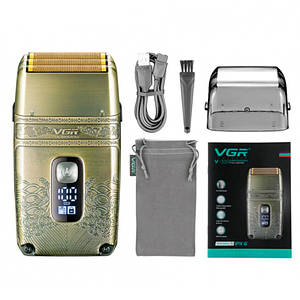 Професійна електробритва з трьома ножовими блоками Shaver VGR V-335