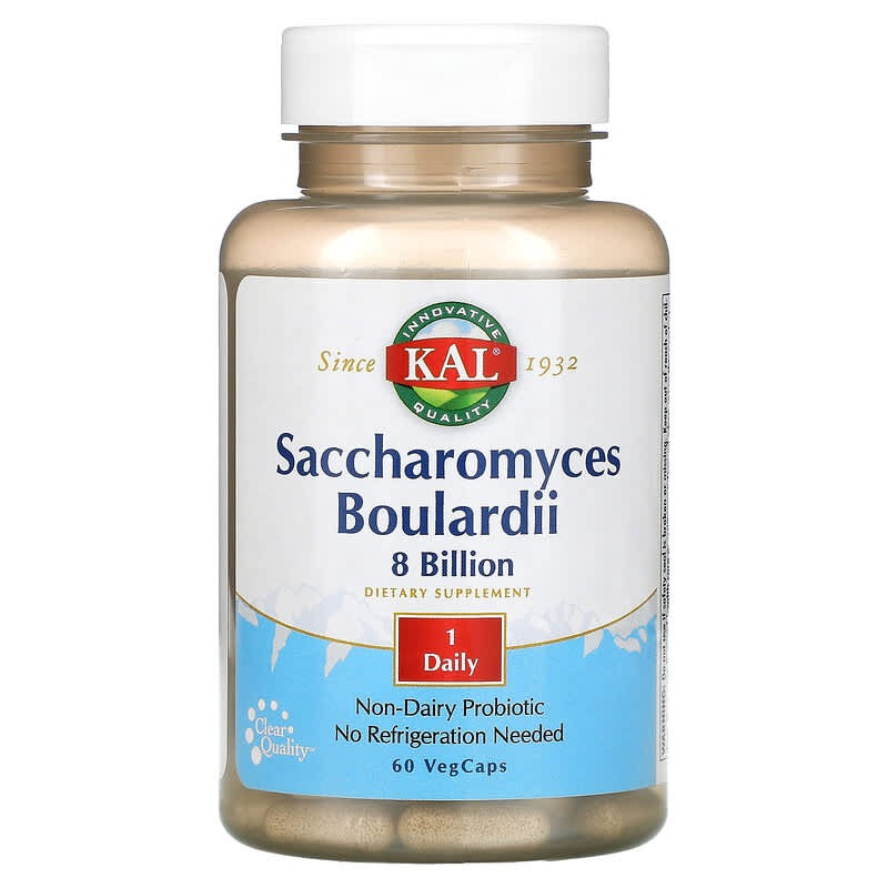 Сахароміцети Буларді KAL "Saccharomyces Boulardii" 8 мільярдів КУО (60 рослинних капсул), фото 1
