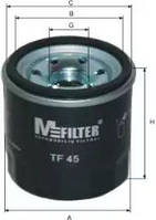 Фильтр смазки, HYUNDAI MFILTER (TF45)